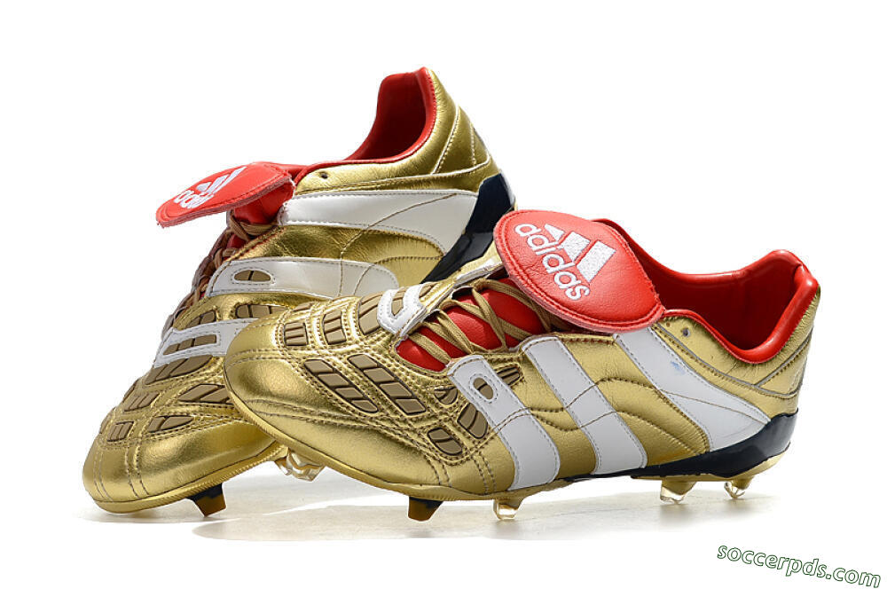 Adidas Predator Accelerator Electricity FG Low-Tops Football Boots - Gold/Red/White 6