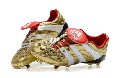 Adidas Predator Accelerator Electricity FG Low-Tops Football Boots - Gold/Red/White