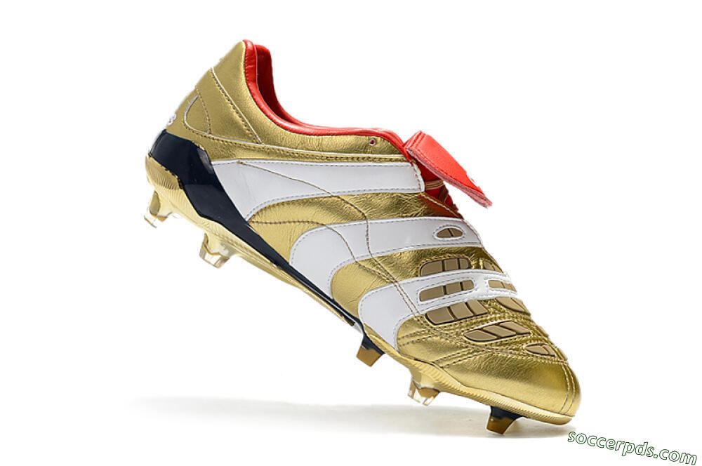 Adidas Predator Accelerator Electricity FG Low-Tops Football Boots - Gold/Red/White 7