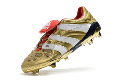 Adidas Predator Accelerator Electricity FG Low-Tops Football Boots - Gold/Red/White