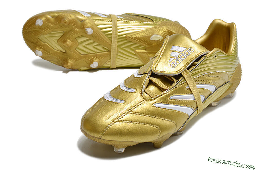 Adidas Predator Absolute 20 FG Low-Tops Football Boots - Gold/White 3