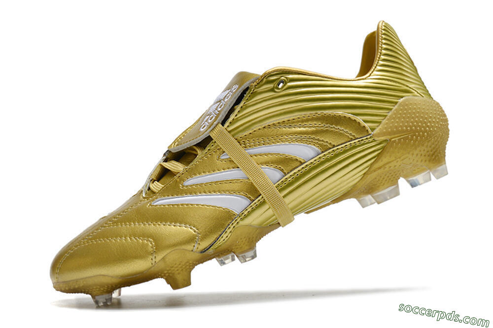 Adidas Predator Absolute 20 FG Low-Tops Football Boots - Gold/White 5