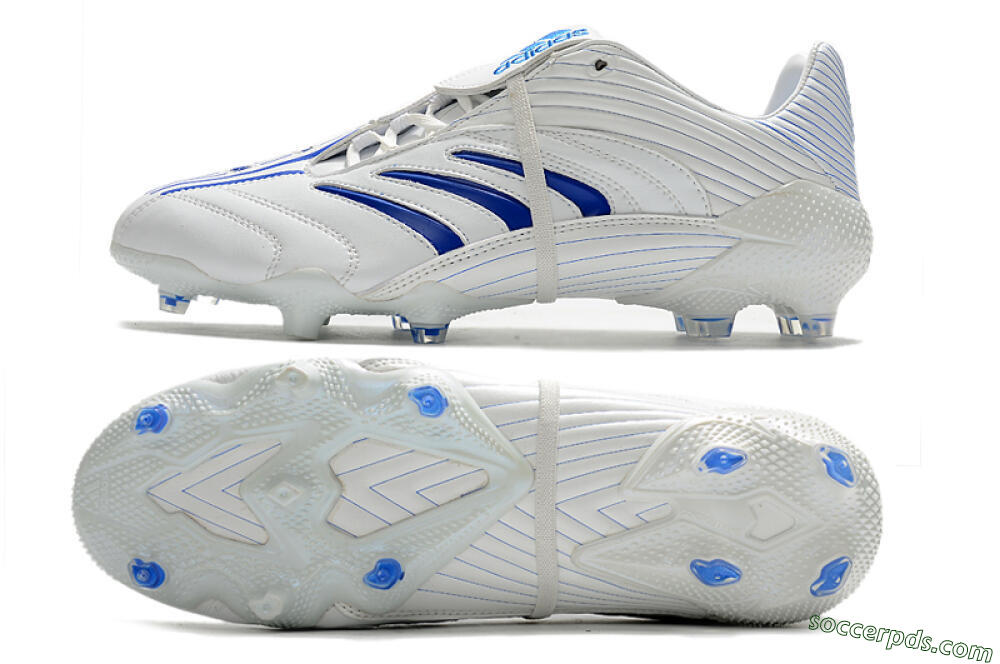 Adidas Predator Absolute 20 FG Low-Tops Football Boots - White/Blue 0