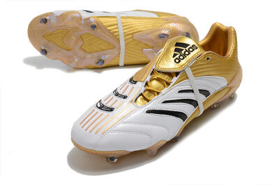 Adidas Predator Absolute 20 FG Low-Tops Football Boots - White/Gold/Black
