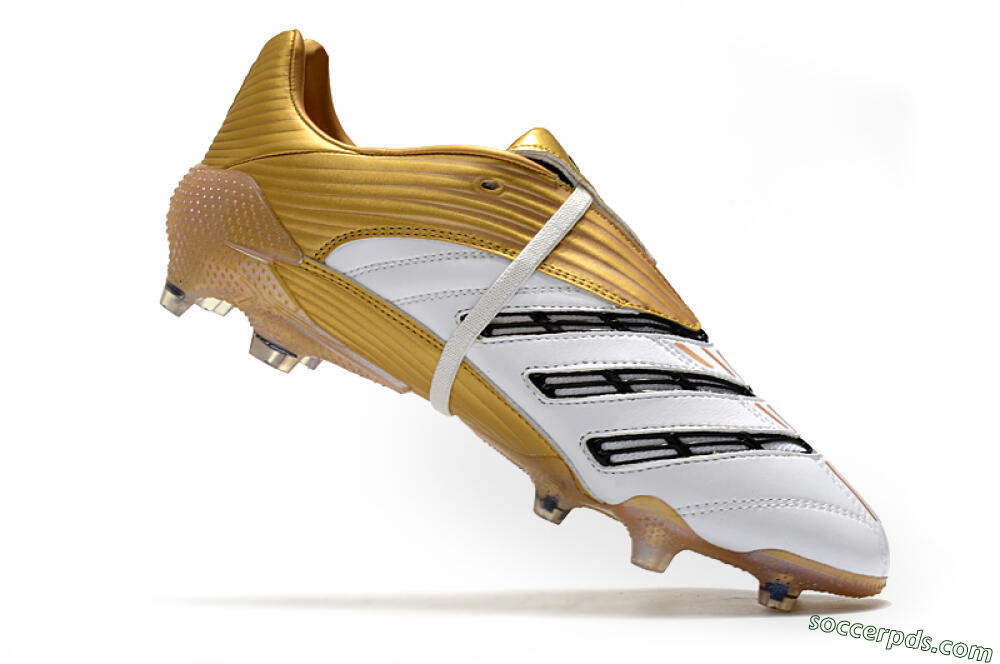 Adidas Predator Absolute 20 FG Low-Tops Football Boots - White/Gold/Black 4