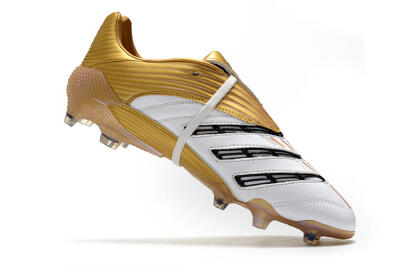Adidas Predator Absolute 20 FG Low-Tops Football Boots - White/Gold/Black
