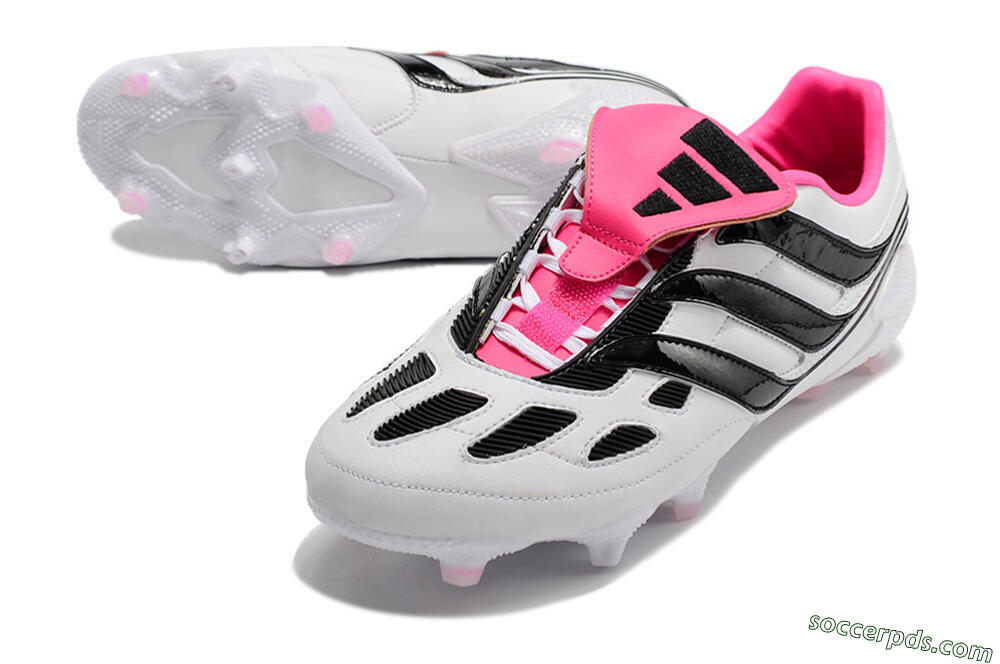 Adidas Predator Precision Archive Pack FG Low-Tops Football Boots - White/Black/Pink 3