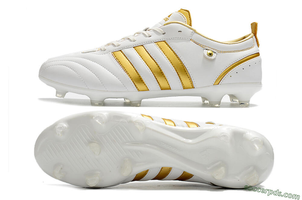 Adidas Adipure FG Low-Tops Football Boots - White/Gold 0