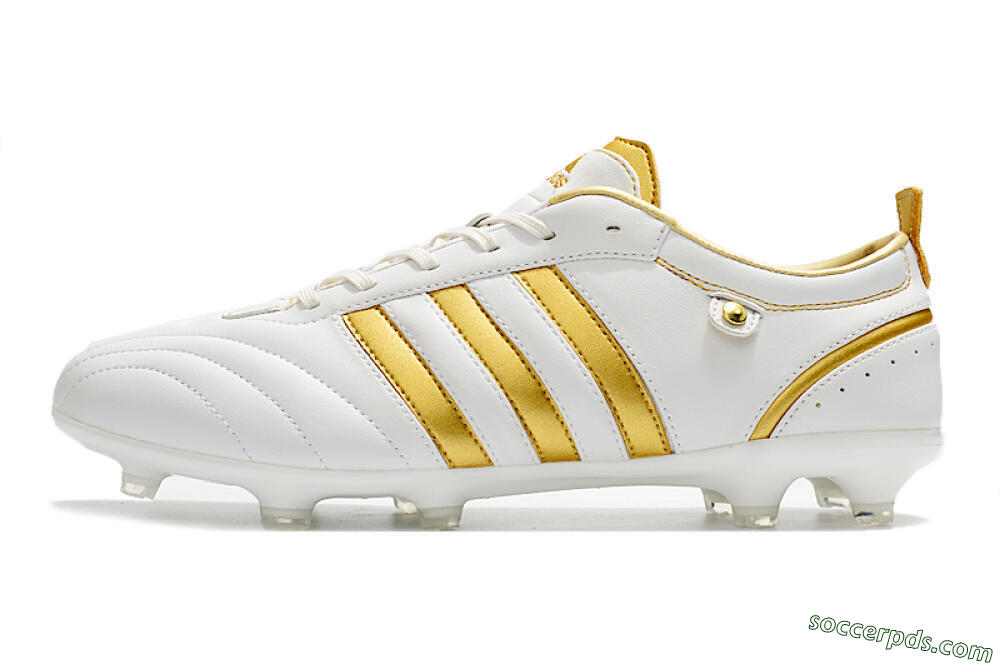 Adidas Adipure FG Low-Tops Football Boots - White/Gold 2