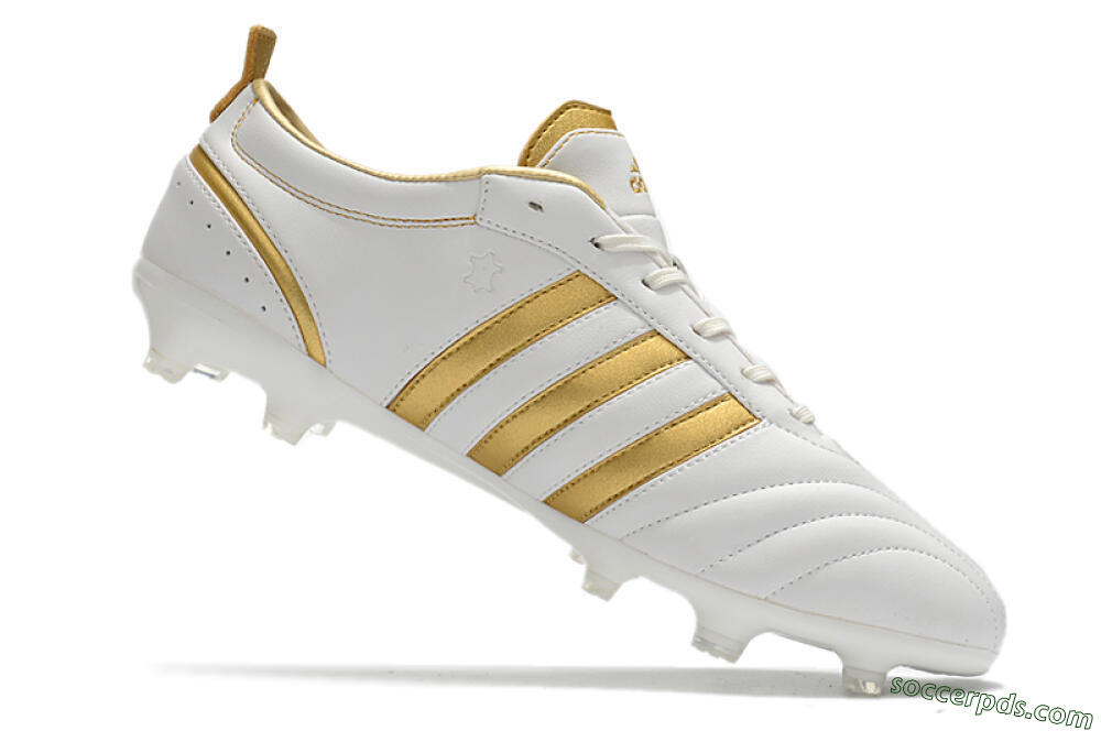 Adidas Adipure FG Low-Tops Football Boots - White/Gold 4