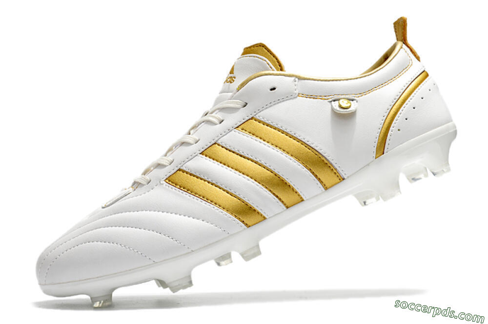 Adidas Adipure FG Low-Tops Football Boots - White/Gold 5