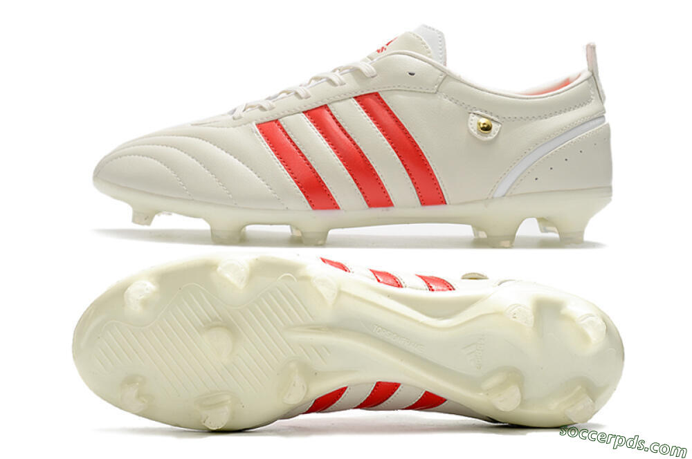 Adidas Adipure FG Low-Tops Football Boots - Beige/Red 0