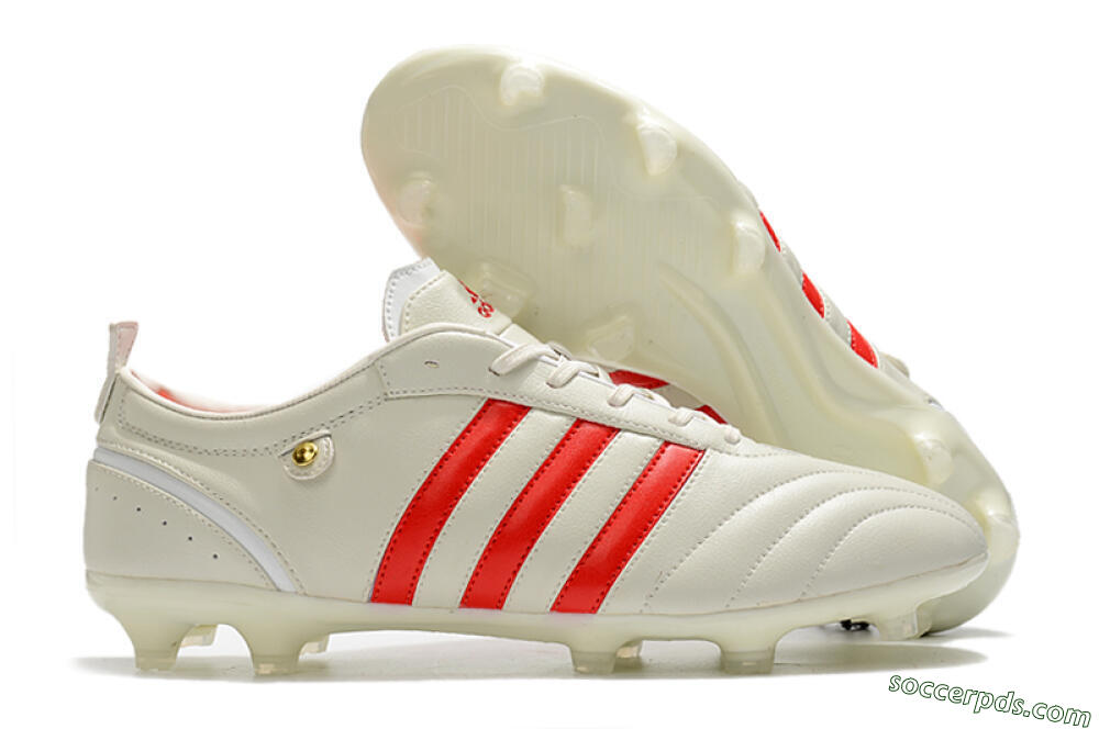 Adidas Adipure FG Low-Tops Football Boots - Beige/Red 1