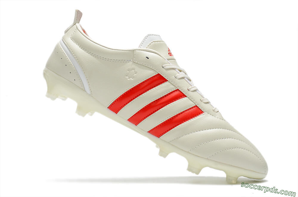 Adidas Adipure FG Low-Tops Football Boots - Beige/Red 4