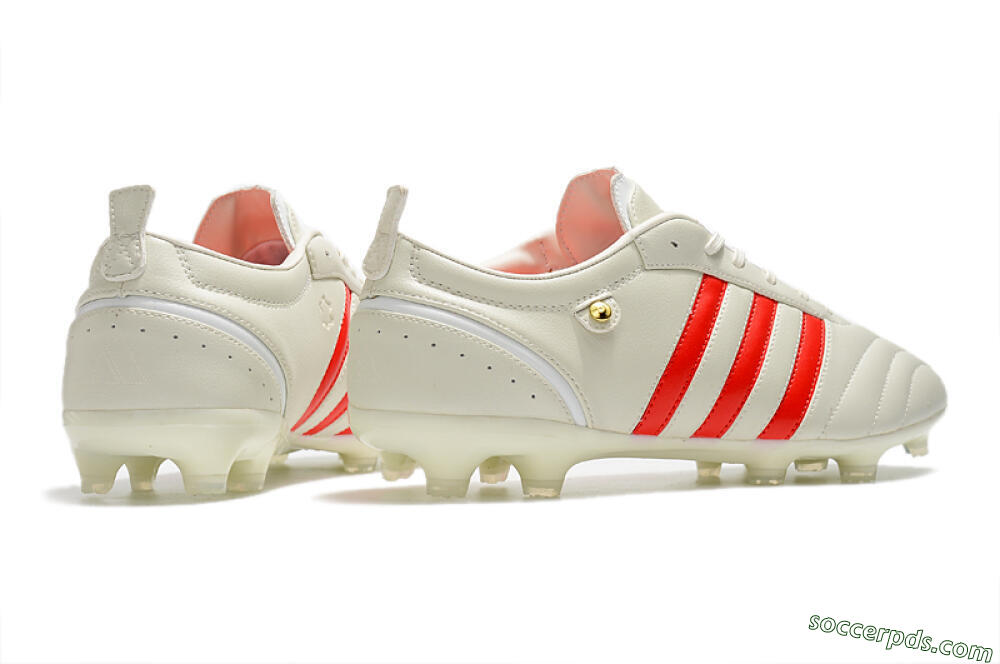 Adidas Adipure FG Low-Tops Football Boots - Beige/Red 6