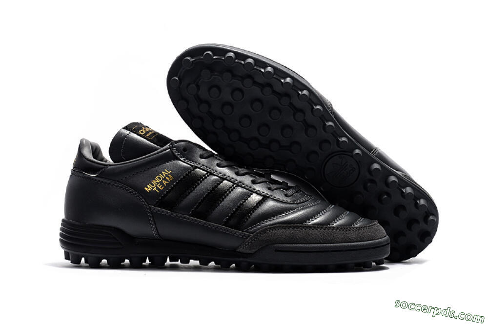 Adidas Copa Mundial Team Astro TF Low-Tops Football Shoes - Black/Gold 1