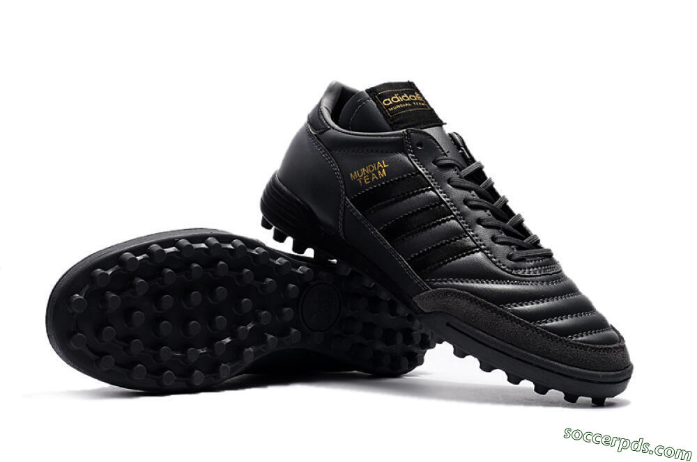 Adidas Copa Mundial Team Astro TF Low-Tops Football Shoes - Black/Gold 4