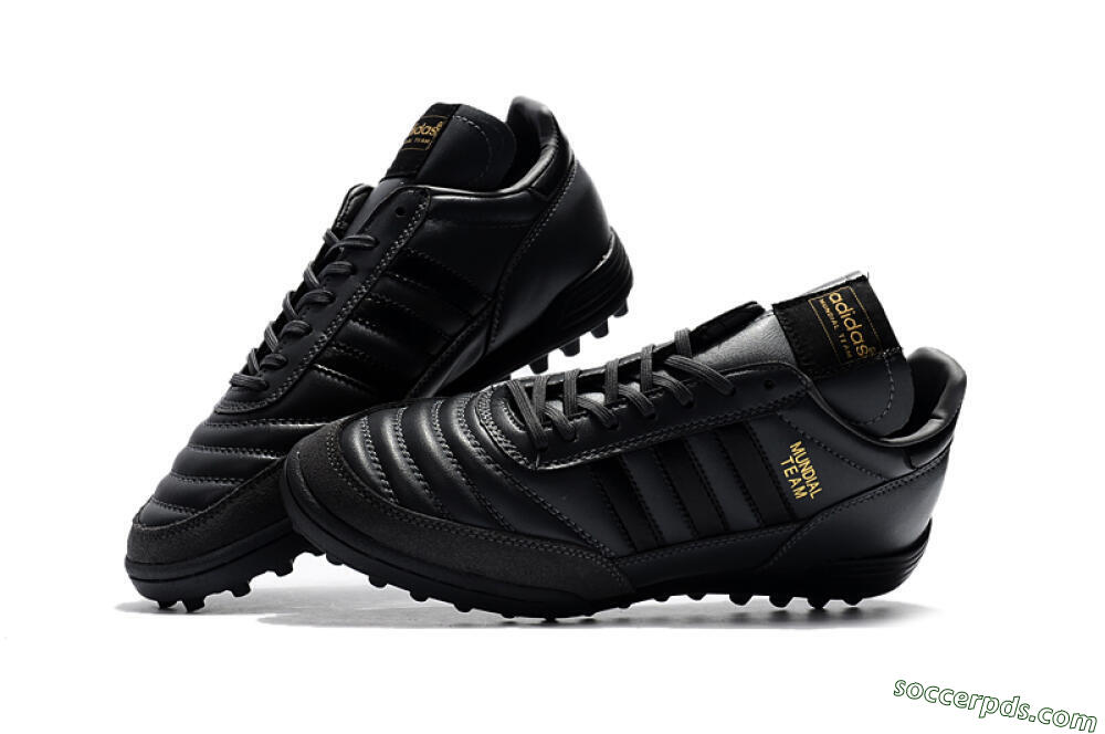 Adidas Copa Mundial Team Astro TF Low-Tops Football Shoes - Black/Gold 6