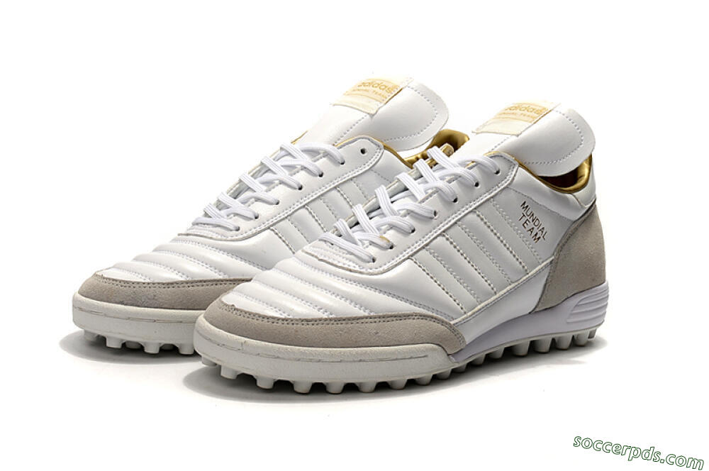 Adidas Copa Mundial Team Modern Craft TF Low-Tops Football Shoes - White/Gold/Grey 5