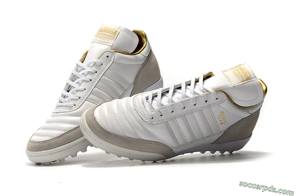 Adidas Copa Mundial Team Modern Craft TF Low-Tops Football Shoes - White/Gold/Grey 6