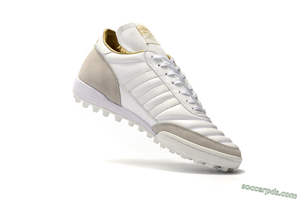 Adidas Copa Mundial Team Modern Craft TF Low-Tops Football Shoes - White/Gold/Grey 7