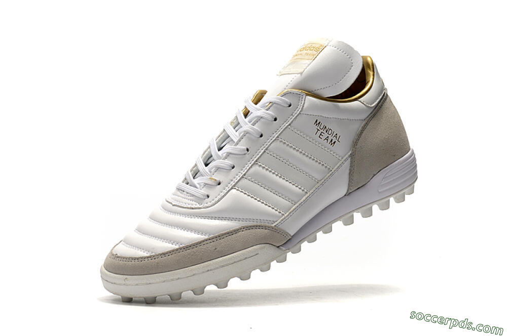 Adidas Copa Mundial Team Modern Craft TF Low-Tops Football Shoes - White/Gold/Grey 8