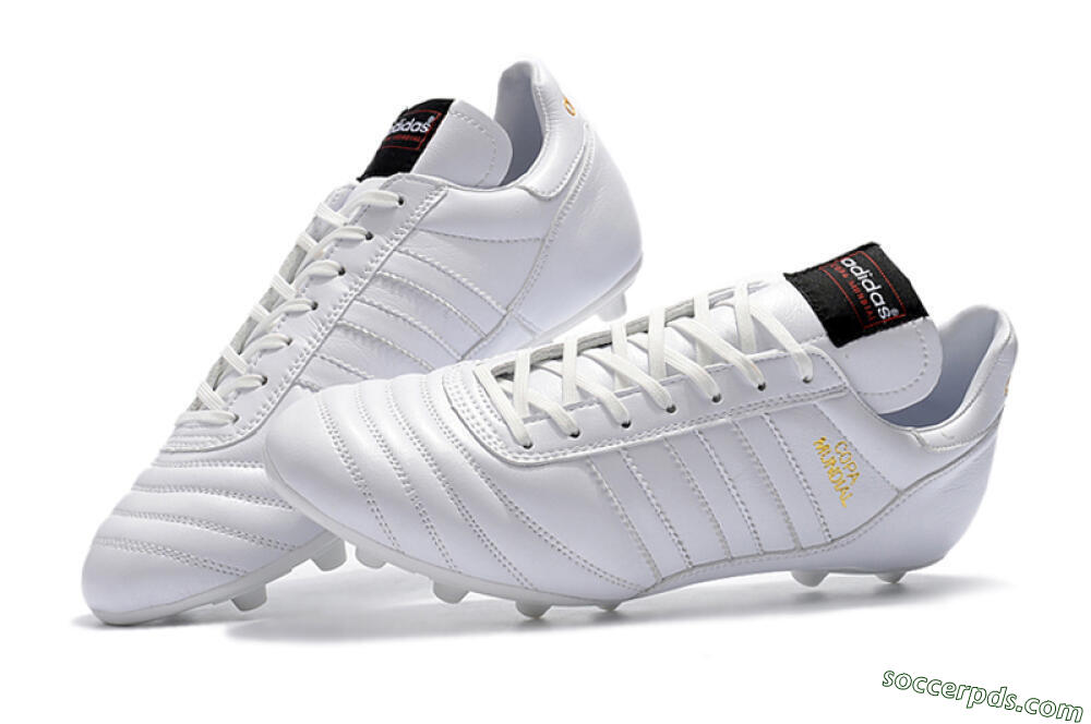 Adidas Copa Mundial Made in Germany FG Low-Tops Football Boots - White/Gold 6