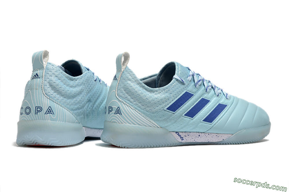 Adidas Copa Tango 20.1 IC Low-Tops Football Shoes - Jade/Blue/White 6