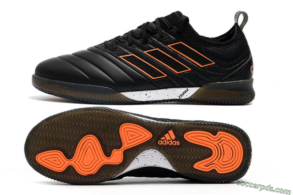 Adidas Copa Tango 20.1 IC Low-Tops Football Shoes - Black/Orange 0