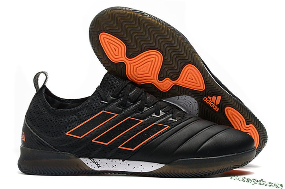 Adidas Copa Tango 20.1 IC Low-Tops Football Shoes - Black/Orange 1