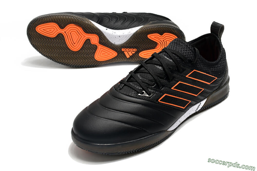 Adidas Copa Tango 20.1 IC Low-Tops Football Shoes - Black/Orange 3