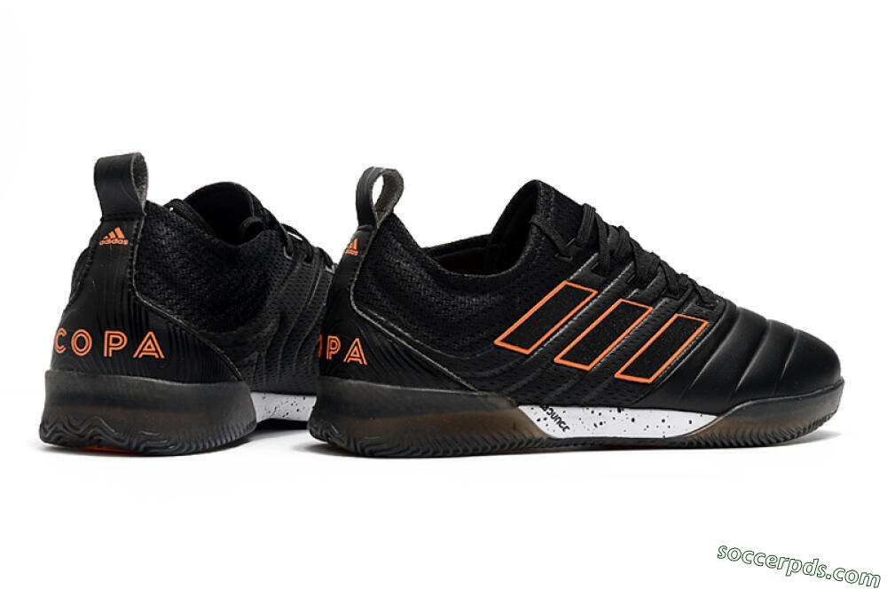 Adidas Copa Tango 20.1 IC Low-Tops Football Shoes - Black/Orange 6