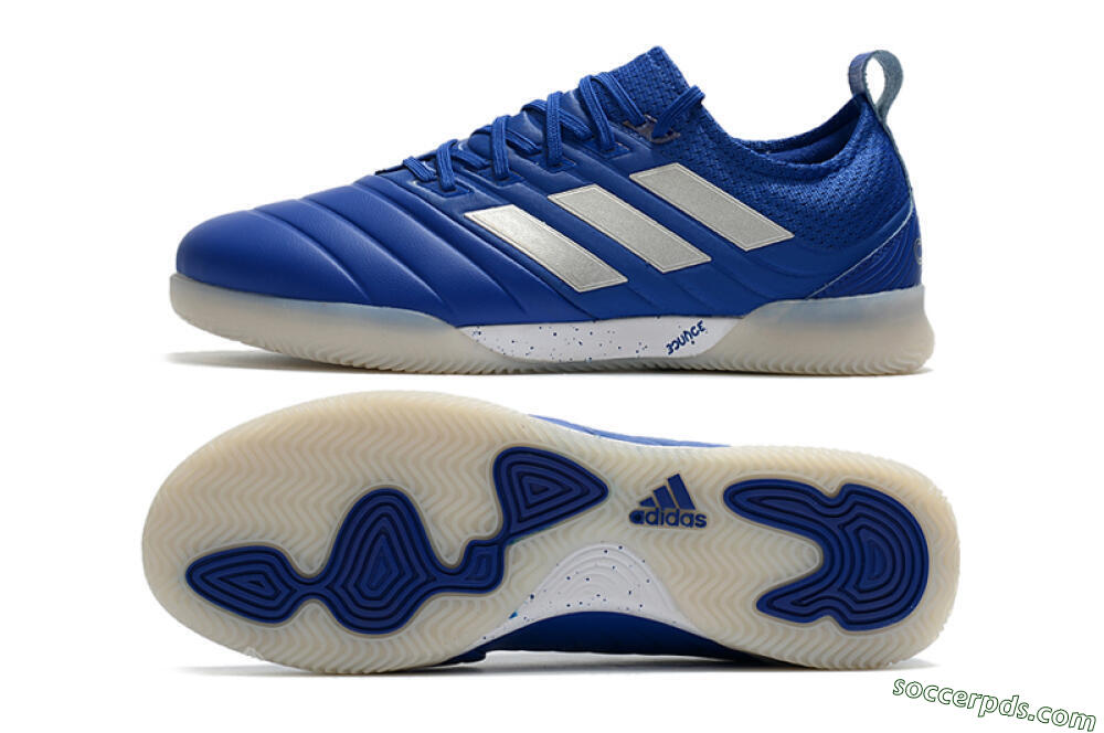 Adidas Copa Tango 20.1 IC Low-Tops Football Shoes - Blue/White 0