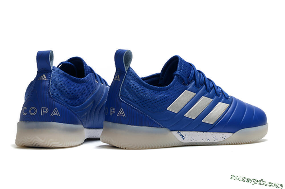 Adidas Copa Tango 20.1 IC Low-Tops Football Shoes - Blue/White 6