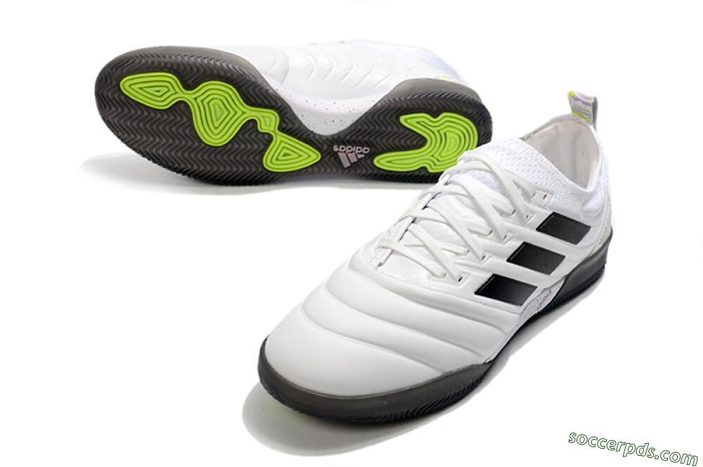 Adidas Copa Tango 20.1 IC Low-Tops Football Shoes - White/Black/Purple 3