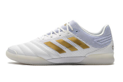 Adidas Copa Tango 20.1 IC Low-Tops Football Shoes - White/Gold/Blue