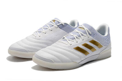 Adidas Copa Tango 20.1 IC Low-Tops Football Shoes - White/Gold/Blue