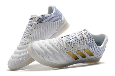 Adidas Copa Tango 20.1 IC Low-Tops Football Shoes - White/Gold/Blue