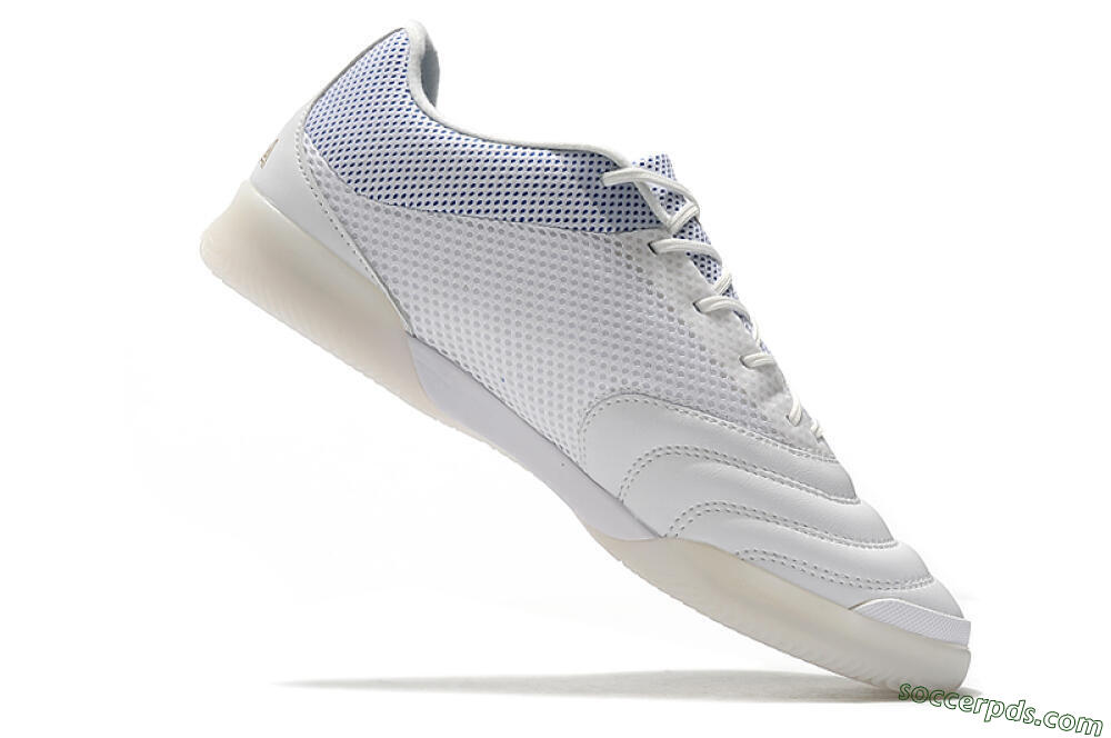 Adidas Copa Tango 20.1 IC Low-Tops Football Shoes - White/Gold/Blue 7