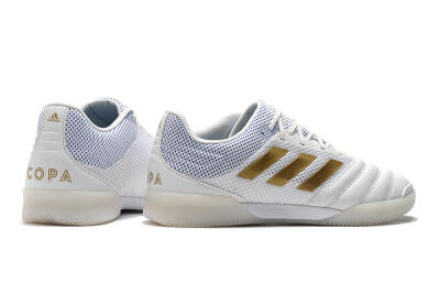 Adidas Copa Tango 20.1 IC Low-Tops Football Shoes - White/Gold/Blue