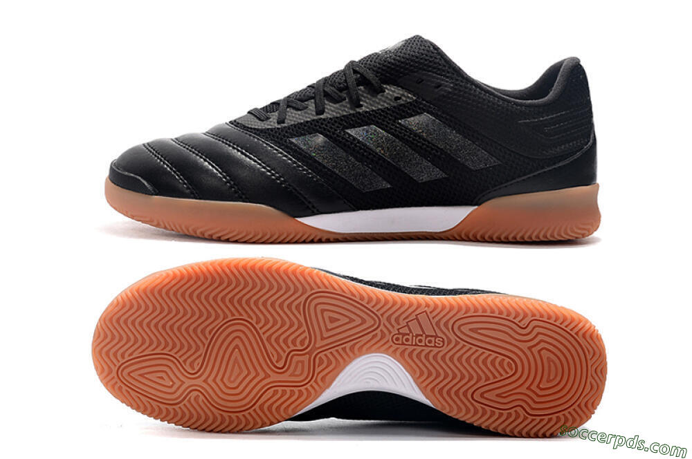 Adidas Copa Tango 20.1 IC Low-Tops Football Shoes - Black/White/Brown 0