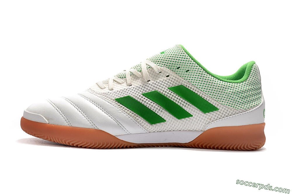 Adidas Copa Tango 20.1 IC Low-Tops Football Shoes - White/Green/Brown 2