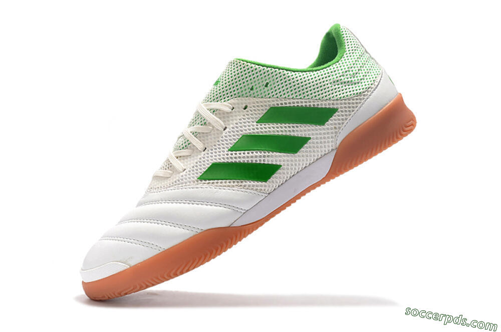Adidas Copa Tango 20.1 IC Low-Tops Football Shoes - White/Green/Brown 8