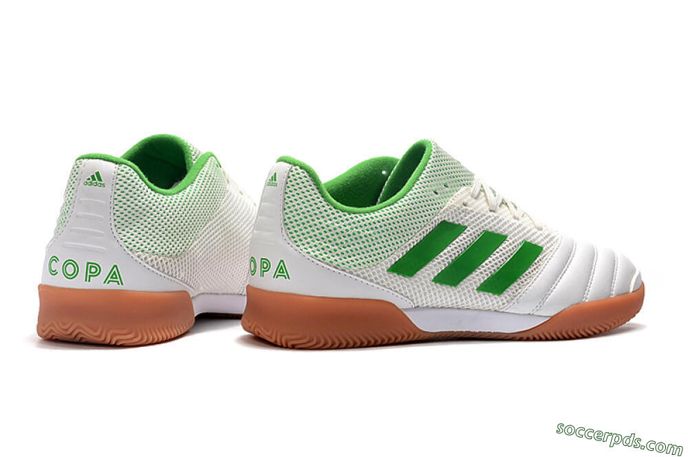Adidas Copa Tango 20.1 IC Low-Tops Football Shoes - White/Green/Brown 9