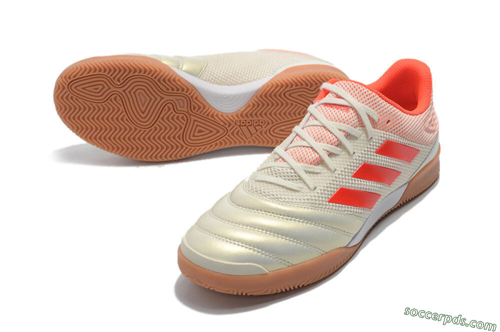 Adidas Copa Tango 20.1 IC Low-Tops Football Shoes - White/Red 3