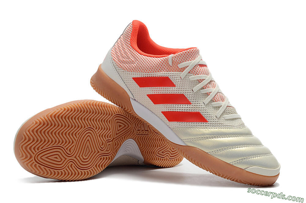 Adidas Copa Tango 20.1 IC Low-Tops Football Shoes - White/Red 4