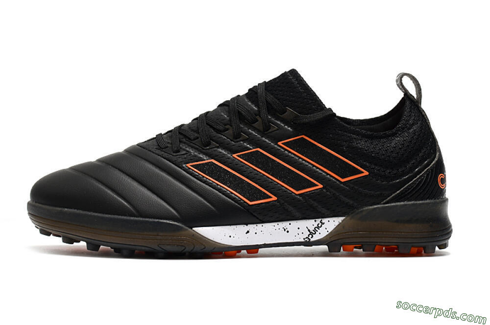 Adidas Copa Tango 20.1 TF Low-Tops Football Shoes - Black/Orange/White 2