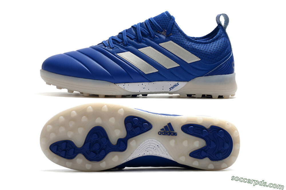 Adidas Copa Tango 20.1 TF Low-Tops Football Shoes - Blue/Silver 0