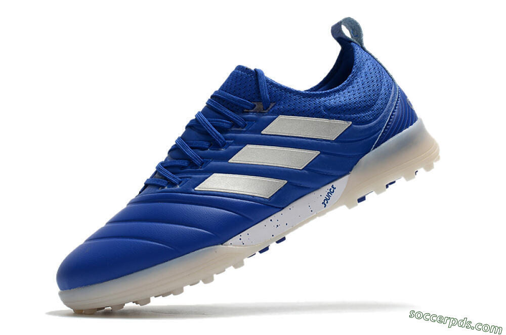 Adidas Copa Tango 20.1 TF Low-Tops Football Shoes - Blue/Silver 5