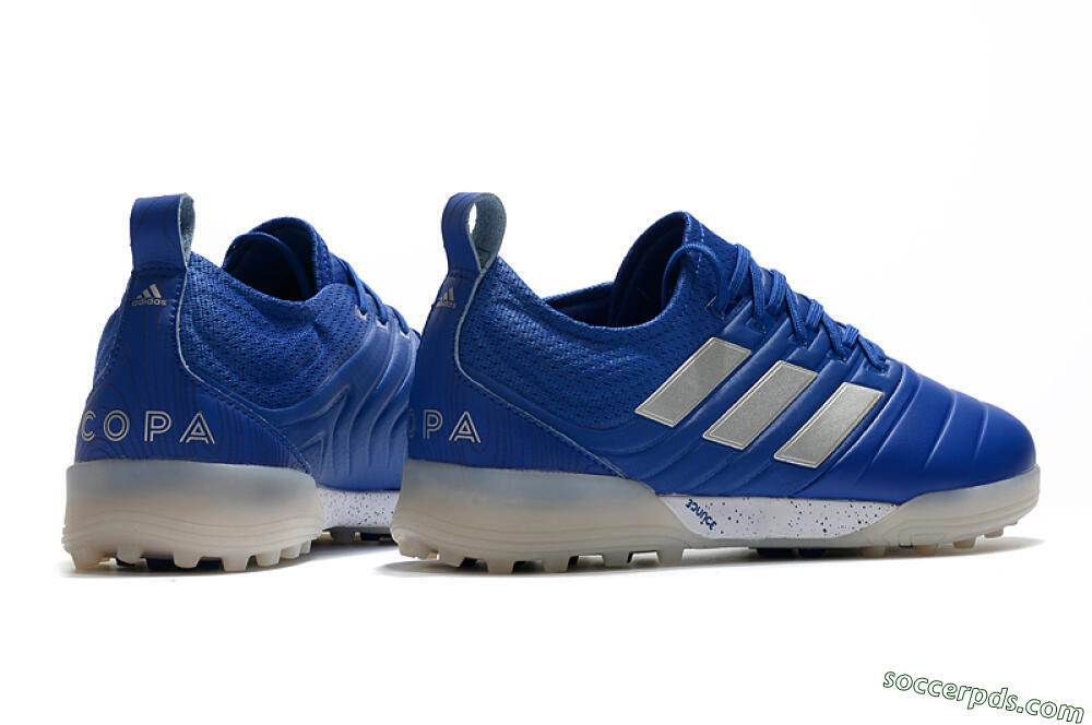 Adidas Copa Tango 20.1 TF Low-Tops Football Shoes - Blue/Silver 6
